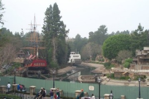 Disney Tom Sawyer Island, high and dry