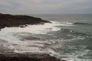 Depoe Bay cove scene